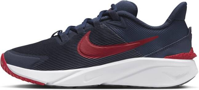 Nike Star Runner 4 Road Unisex Schoenen Blauw Maat: 38.5 Poly Foot Locker
