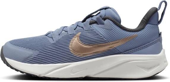 Nike Star Runner 4 Unisex Schoenen Blauw Maat: 29.5 Poly Foot Locker