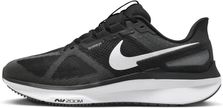 Nike Structure 25 hardloopschoenen voor heren (extra breed straat) Zwart