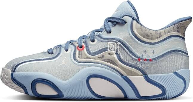 Jordan Tatum Unisex Schoenen Blauw Maat: 36.5 Leer Foot Locker