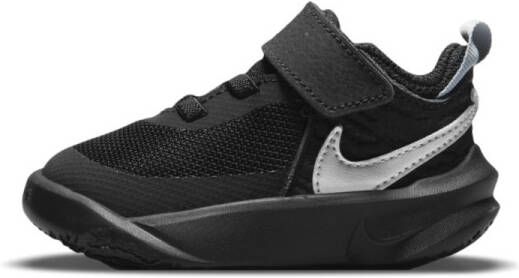 Nike Team Hustle D 10 sneakers zwart metallic zilver wit