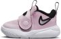 Nike Team Hustle D 11 Td Pink Foam Summit White-White-Black Basketballshoes Peuter DV8995-600 - Thumbnail 1