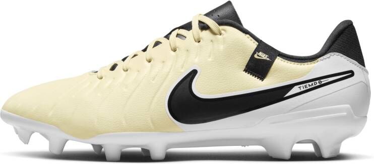 Nike Tiempo Legend 10 Academy Gras Kunstgras Voetbalschoenen (MG) Geel Wit Zwart Goud