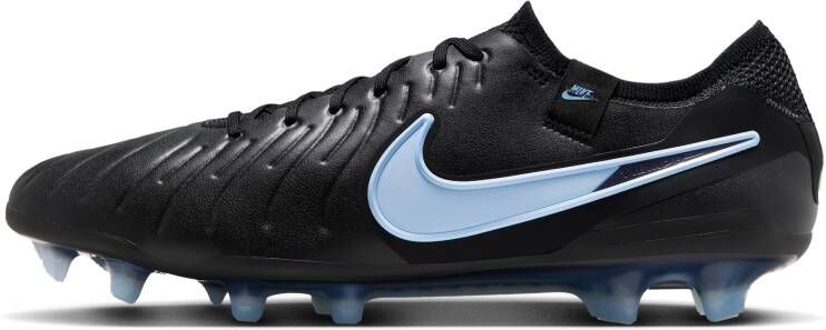 Nike Tiempo Legend 10 Elite low top voetbalschoenen (stevige ondergrond) Zwart