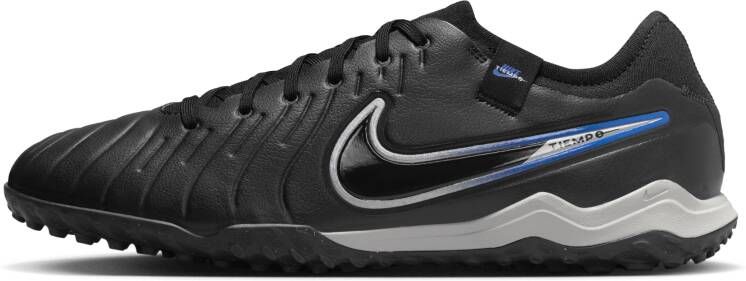 Nike Tiempo Legend 10 Pro low-top voetbalschoen (turf) Zwart