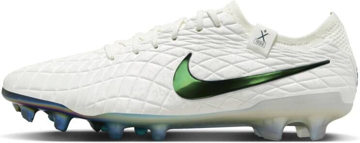 Nike Tiempo Pearl Legend 10 Elite SE low-top voetbalschoenen (stevige ondergronden) Wit