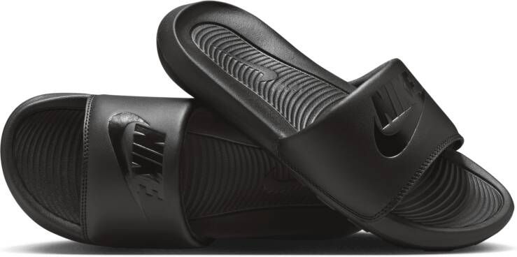 Nike Flexibele Zwarte Slide Slippers met Logo Black Dames - Foto 2