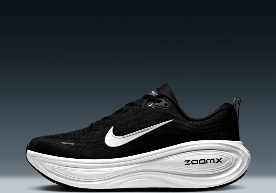Nike Vomero Plus hardloopschoenen voor heren (extra breed straat) Zwart