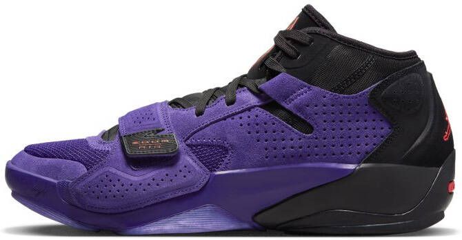 Jordan Zion 2 Court Purple Black Bright Crimson Schoenmaat 40 1 2 Basketball Performance Mid DO9073 506
