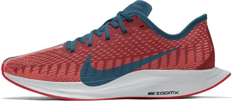 Nike Zoom Pegasus Turbo 2 Premium By You Custom hardloopschoen voor dames Rood
