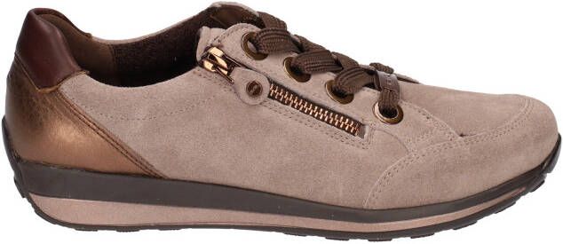 Ara Osaka 12-44587-64 Moon Grey Caffee H-Wijdte Veterschoenen