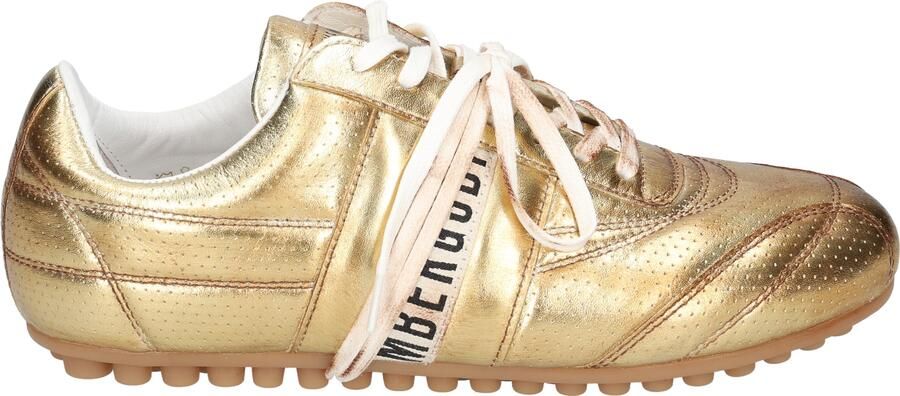 BIKKEMBERGS Lage Sneakers Dames 30606 Maat: 40 Materiaal: Leer Kleur: Goudkleurig - Foto 4