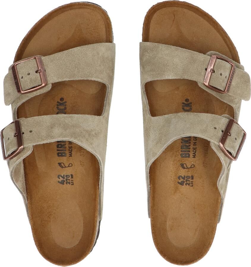 Birkenstock Arizona Men Suede Taupe Regular
