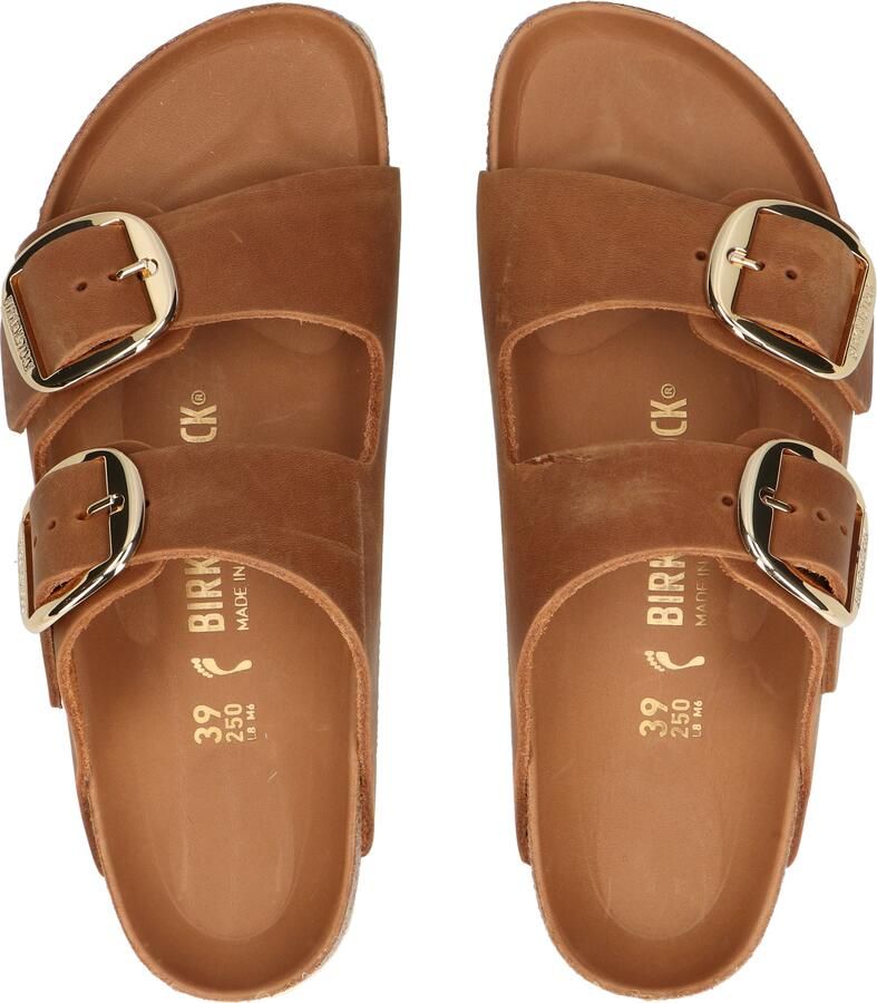 Birkenstock Arizona Women Big Buckle Nubuck Cognac Narrow