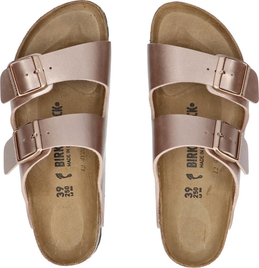 Birkenstock Arizona Women Birko Flor Metallic Copper Narrow