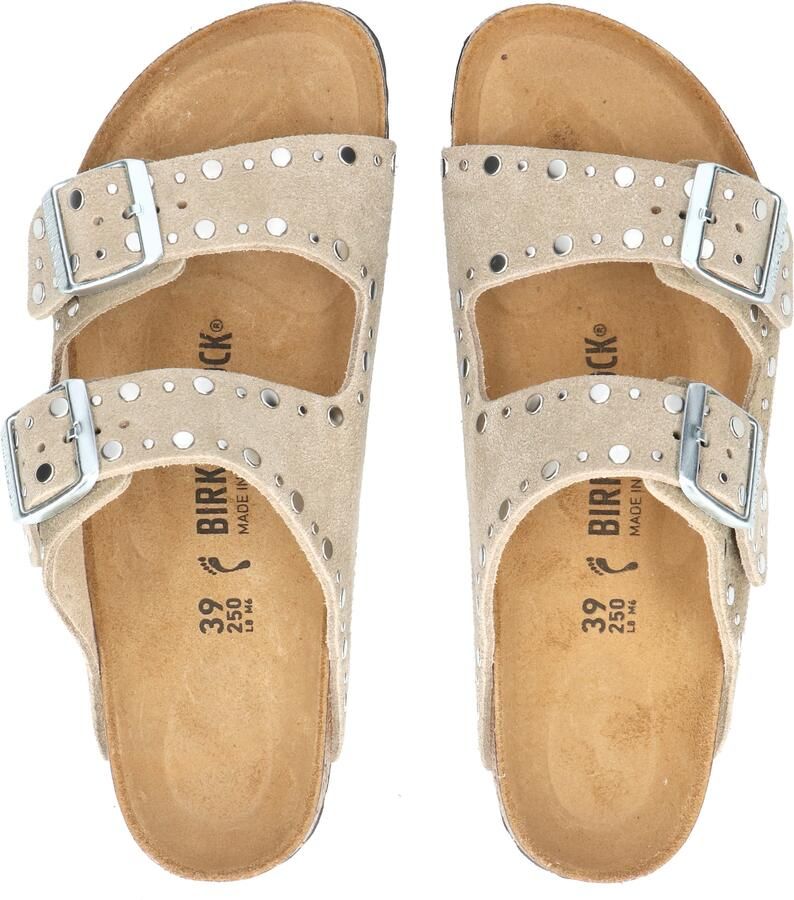 Birkenstock Arizona Women Rivet Suede Taupe Narrow