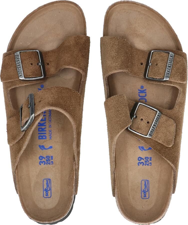 Birkenstock Arizona Soft Footbed Suede Leather Deark Tea - Foto 8