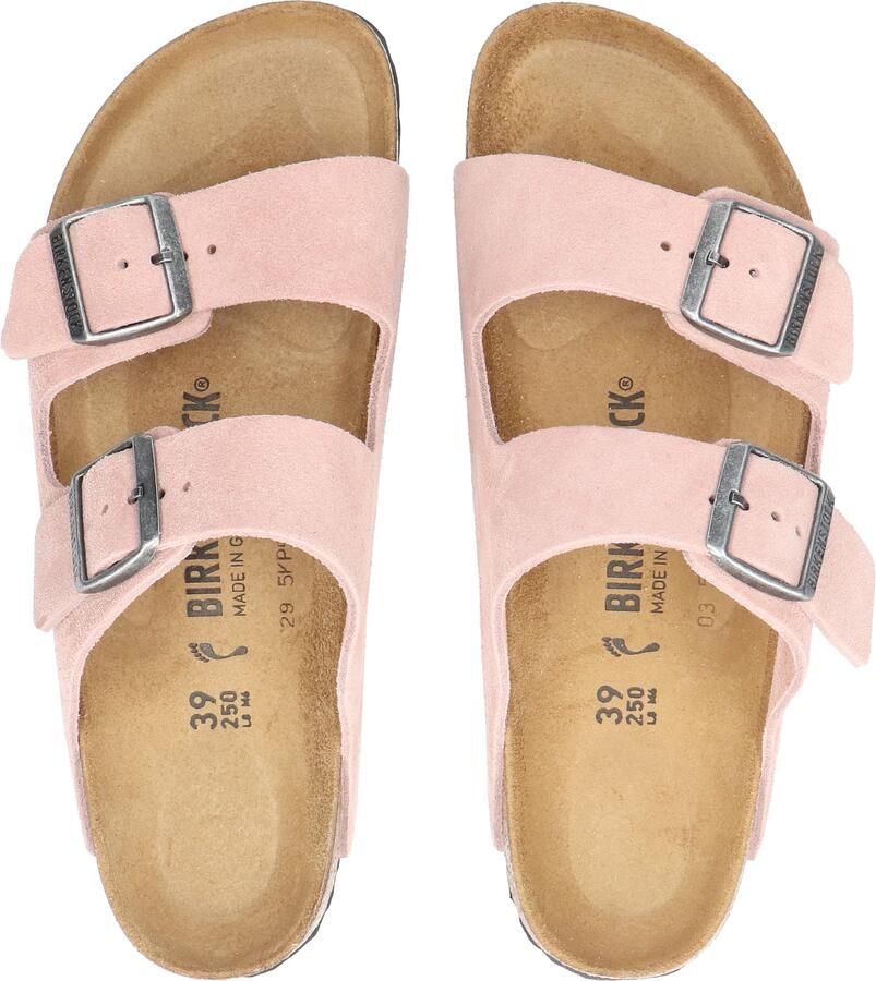 Birkenstock Narrow Arizona Suede Leather Pink Clay - Foto 3