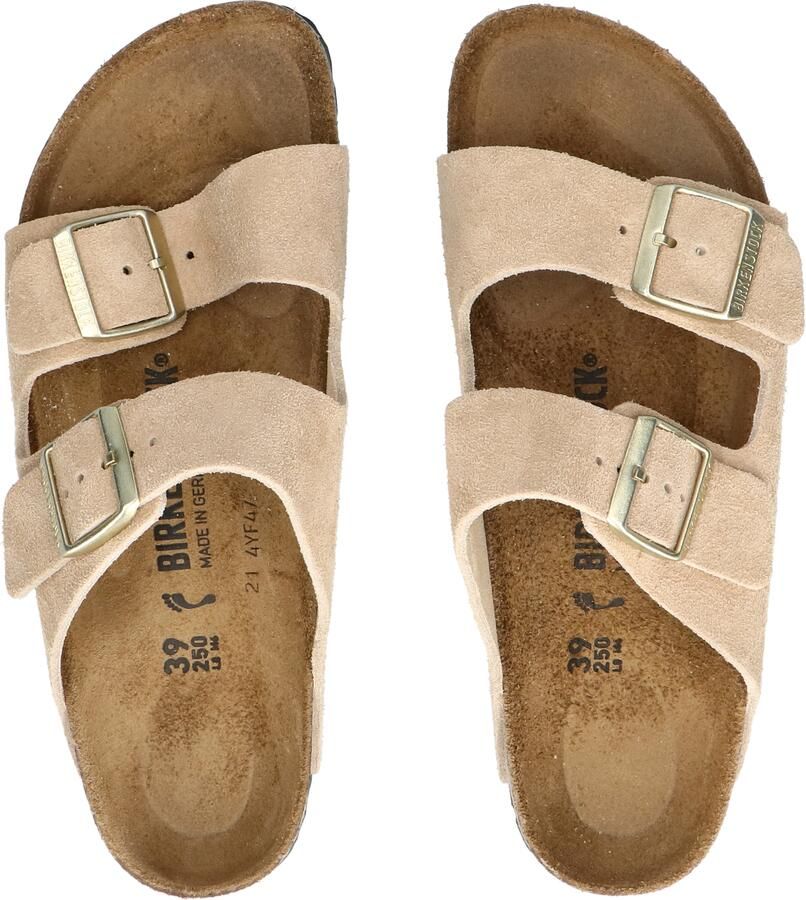 BIRKENSTOCK Slippers Dames Arizona Dames Maat: 42 Materiaal: Suède Kleur: Beige - Foto 12
