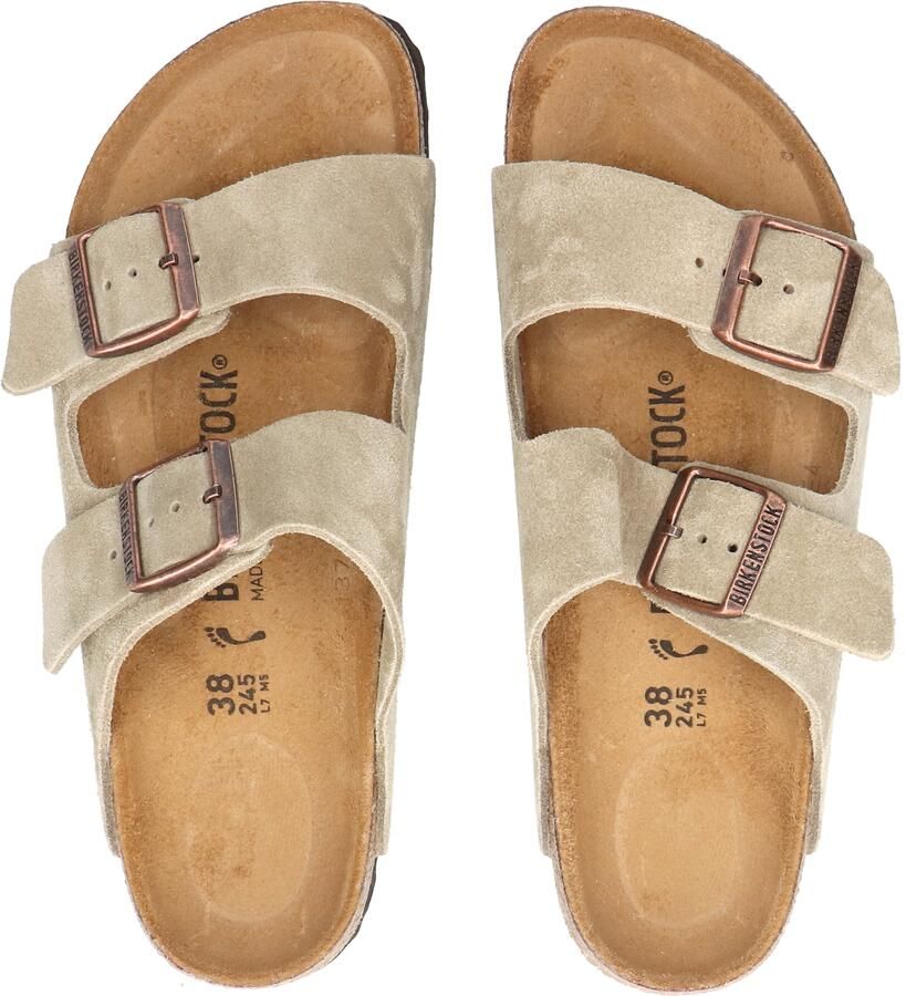 Birkenstock Arizona Women Suede Taupe Narrow
