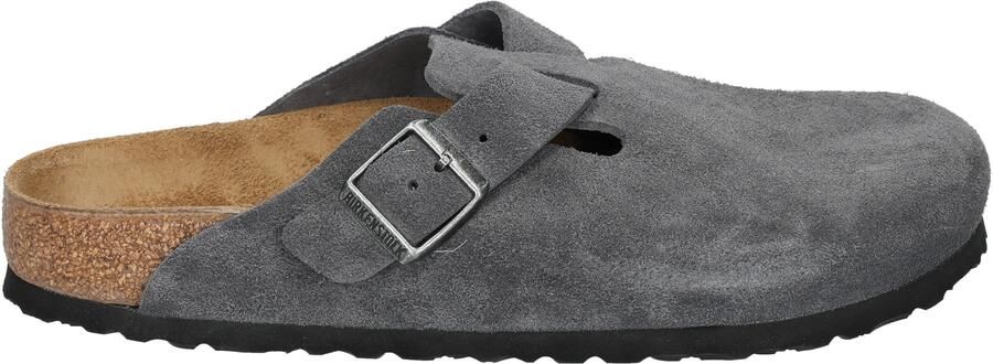 Birkenstock Boston Suede Charcoal Narrow - Foto 2