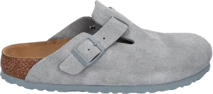 Birkenstock Boston Women Suede Pure Sage Narrow