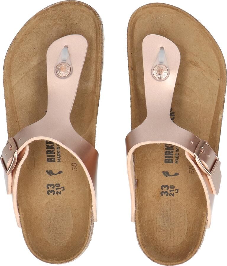 Birkenstock Gizeh Kids Birko Flor Metallic Copper Narrow