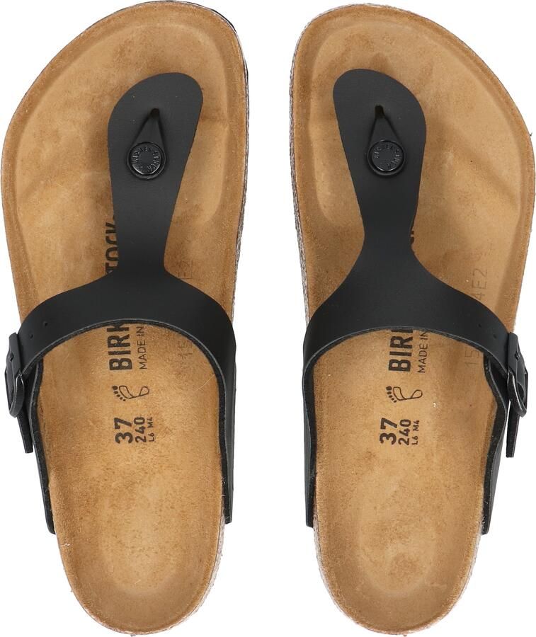 Birkenstock Gizeh Women Birko Flor Black Regular