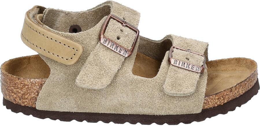 Birkenstock Milano Kids Suede Taupe Narrow