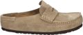 Birkenstock Naples Wrapped Men Suede Taupe Narrow - Bruin