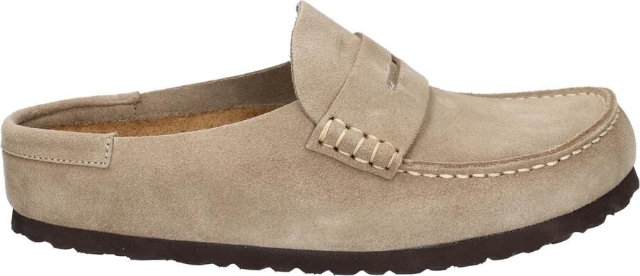 Birkenstock Naples Wrapped Women Suede Taupe Narrow