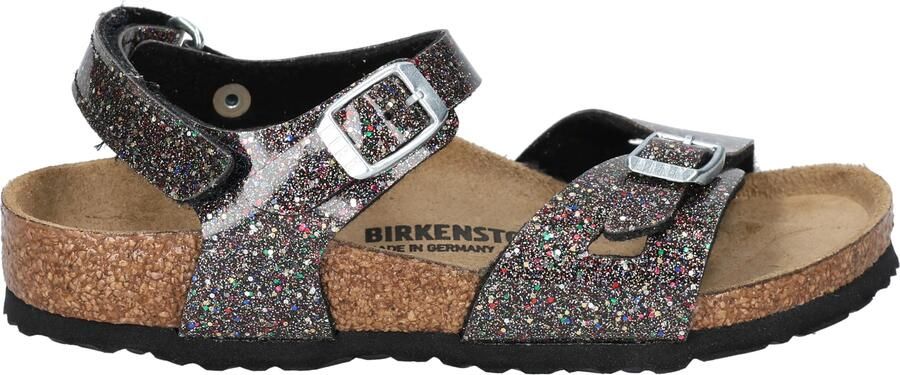 Birkenstock Rio Kids Birko Flor Cosmic Sparkle Black Narrow