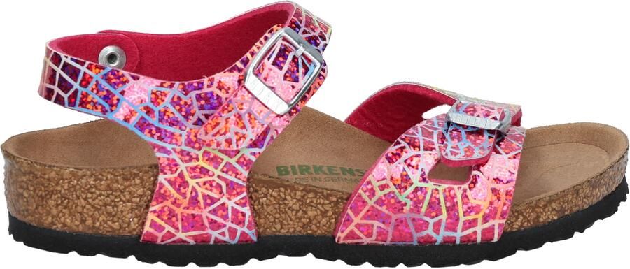 Birkenstock Rio Kids Birko Flor Flashy Pink Narrow