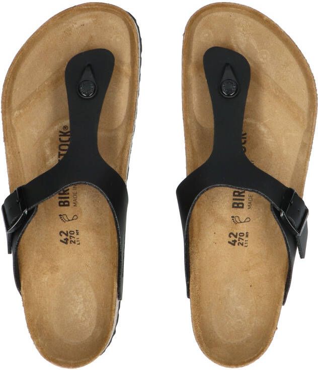 Birkenstock Gizeh Men Black Birko-Flor Regular Slippers