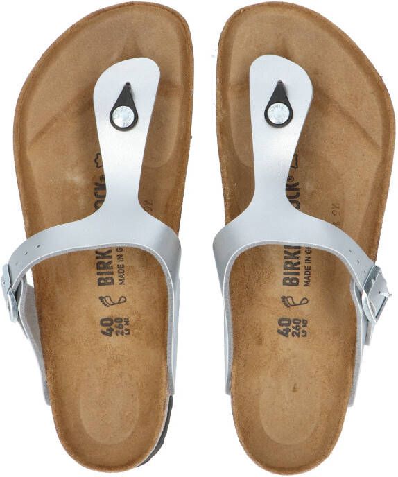 Birkenstock Gizeh Silver Regular Fit Slippers