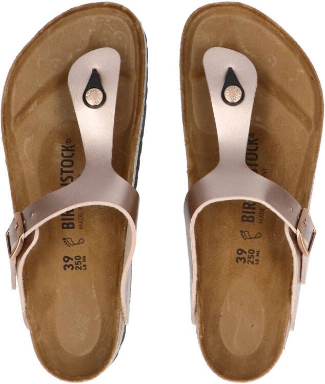 Birkenstock Gizeh Women Copper Birko-Flor Regular Slippers