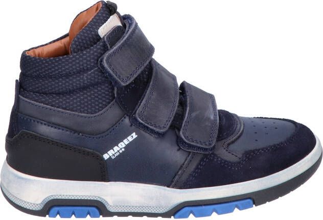 Braqeez Giel Chicago Dark Blue Sneakers hoge-sneakers
