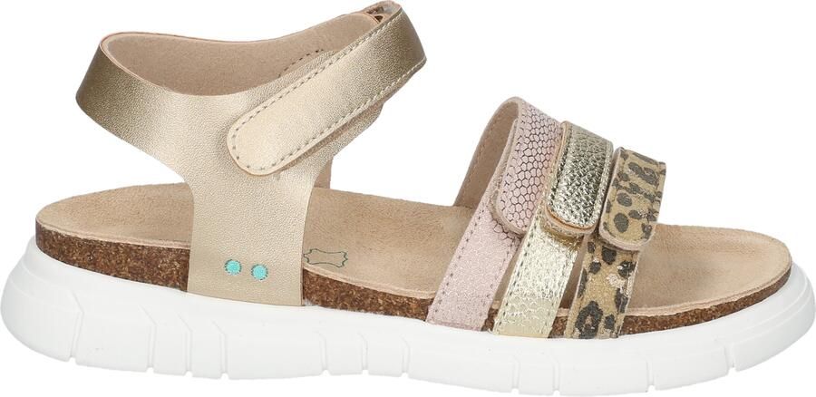 BunniesJR 226423-794 Meisjes Platte Sandalen Beige Imitatieleer Klittenband - Foto 8