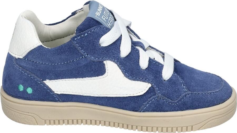 BunniesJR 226206-420 Lage Sneakers Blauw Leer Veters - Foto 3