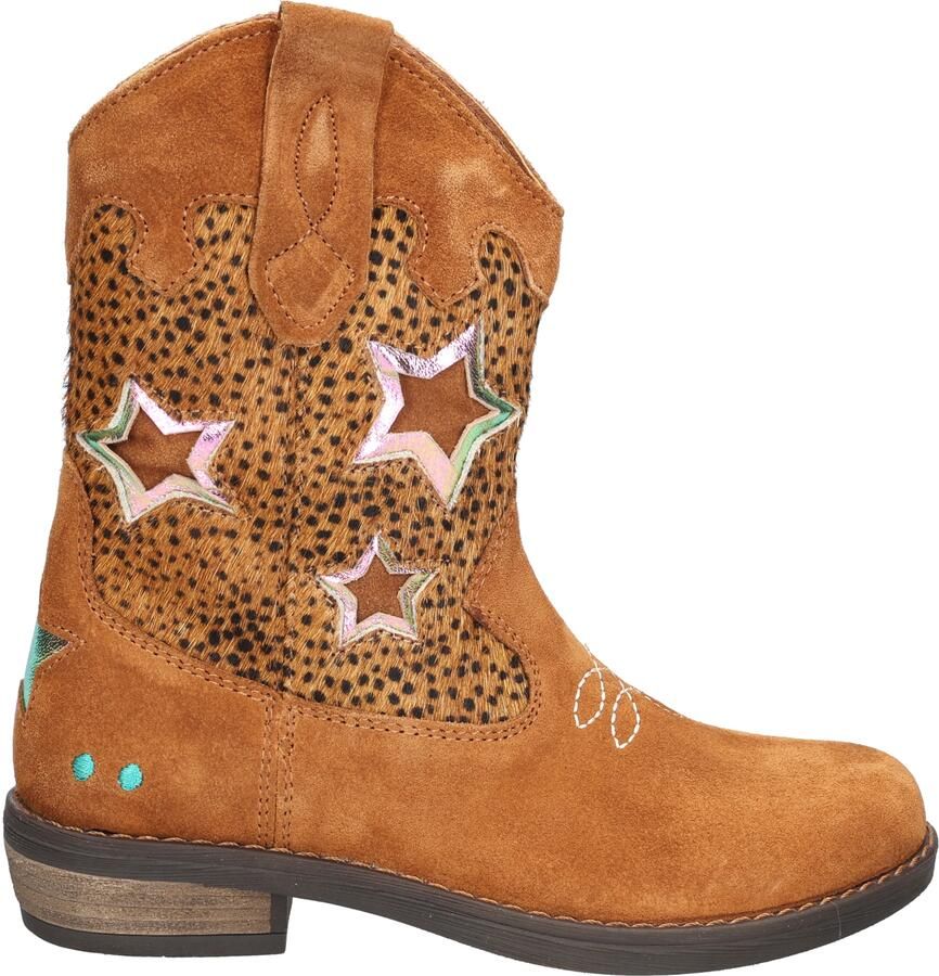BunniesJR 225829-432 Meisjes Cowboy Boots Cognac Leer Ritssluiting - Foto 5