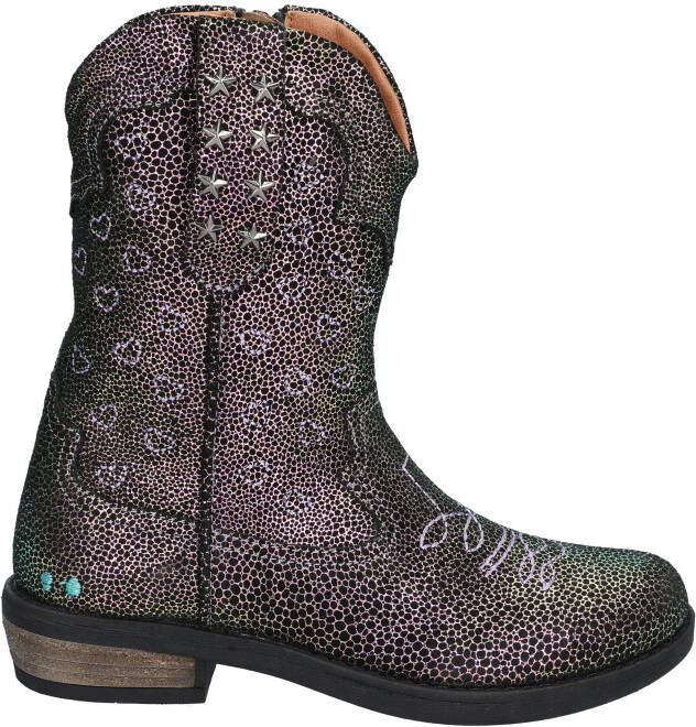 BunniesJR 225828-998 Meisjes Cowboy Boots Multicolor Leer Ritssluiting - Foto 2