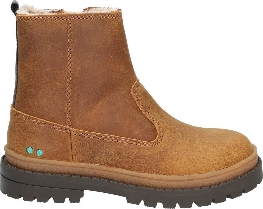 BunniesJR 225702-513 Jongens Biker Boots Cognac Nubuck Ritssluiting - Foto 4
