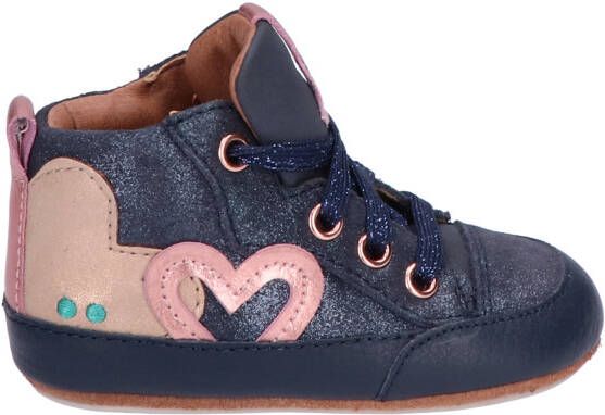 Bunnies Zilke Zacht Navy Baby-schoenen