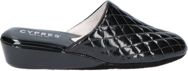 Cypres Rynke Black Lak Pantoffels