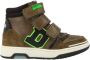 Develab 44307 Lage sneakers Leren Sneaker Jongens Kids Groen - Thumbnail 3