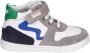 Develab 44311 Hoge sneakers Leren Sneaker Jongens Blauw - Thumbnail 2