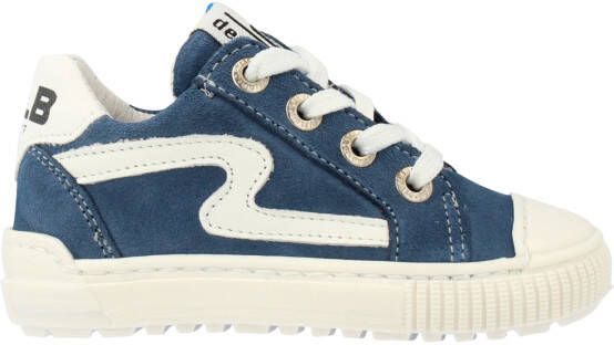 Develab 45957 693 Blue Combi Suede Lage sneakers