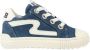 Develab 45957 693 Blue Combi Suede Lage sneakers - Thumbnail 3