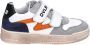 Develab leren sneakers wit oranje blauw Leer Meerkleurig 28 - Thumbnail 4