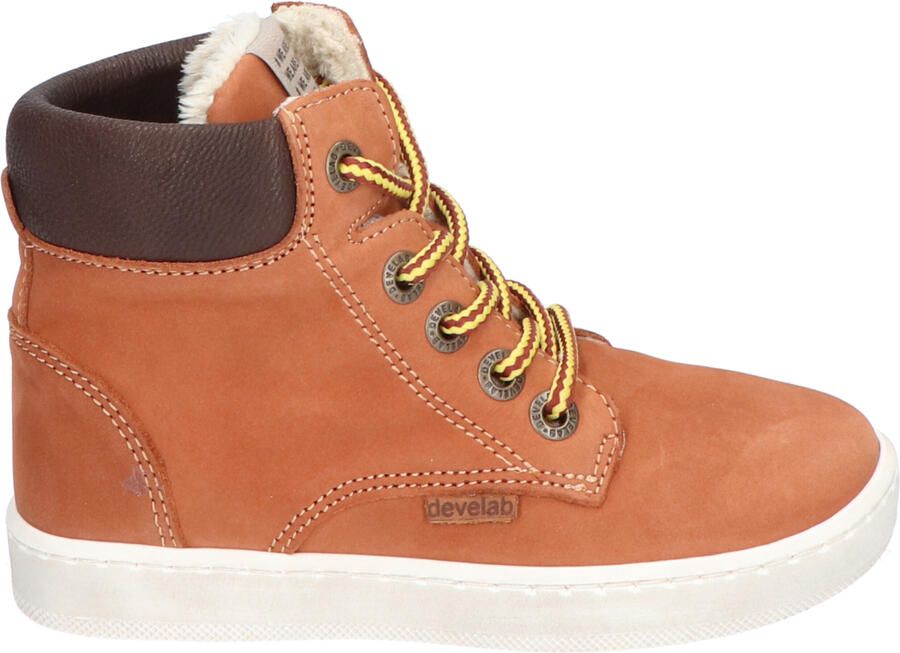 Develab 41855 nubuck veterboots cognac Bruin Leer Effen 22 - Foto 8